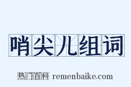 哨尖儿组词是什么意思的图片